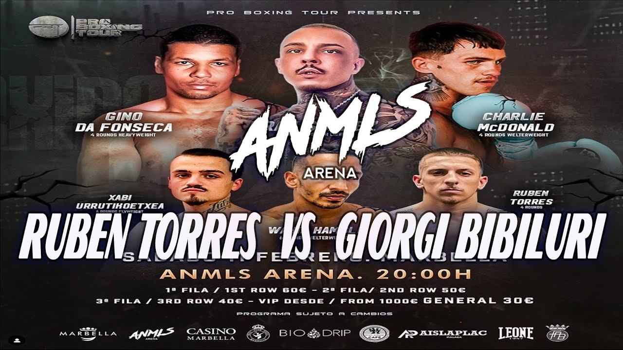 Ruben Torres  VS Giorgi Bibilburi  Boxeo Pro