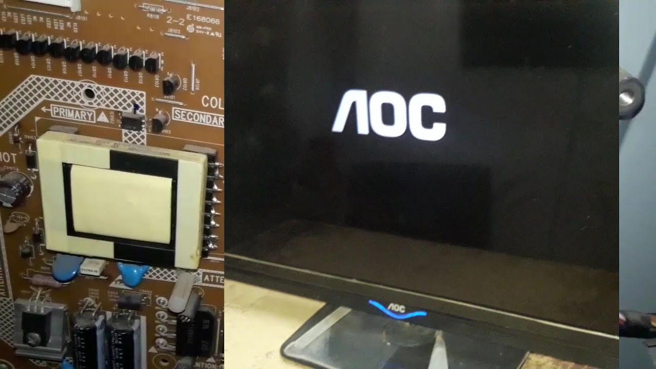 TV AOC  tela apaga e fica só o áudio - Defeito resolvido