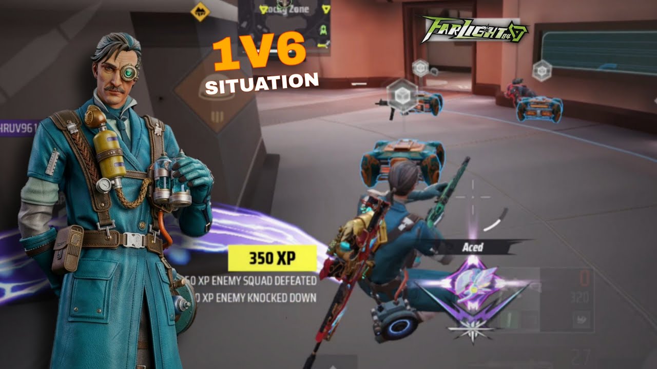CRAZY 1V6 SITUATION AND INTENSE MATCH 😧 | FARLIGHT 84 PRO GAMEPLAY MOBILE 🔥
