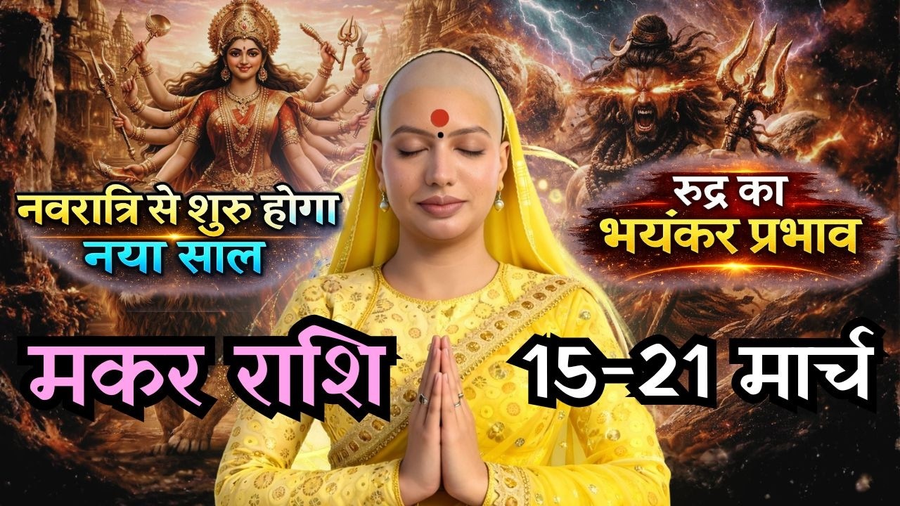 मकर 15-21 मार्च  राशिफल 2026 | मार्च राशिफल | मकर राशिफल | Makar rashifal | March rashifal