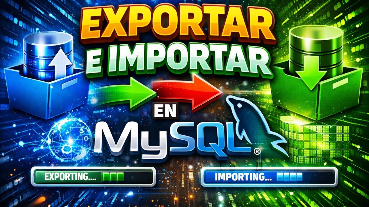 COMO EXPORTAR E IMPORTAR EN MYSQL Y PROGRAMAR RESPALDOS