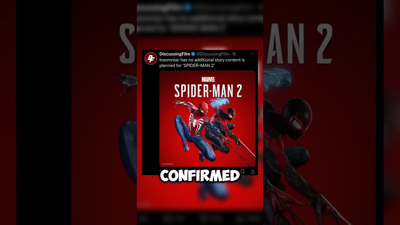 Spider-Man 2 DLC News just got worse. | #marvel #insomniacgames #spiderman #spiderman2 #shorts #fyp