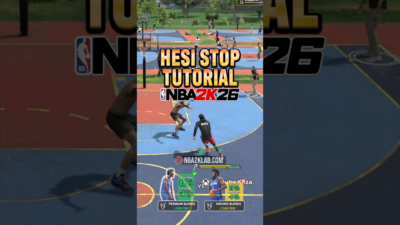 В NBA 2K26 обучающий урок по лучшим финтам с остановкой Хеси