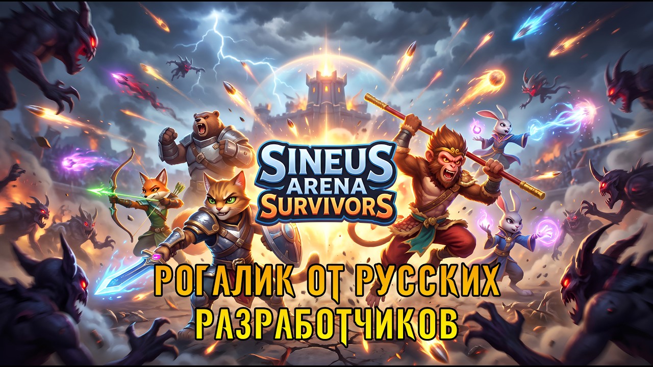 Новый рогалик от русских разрабов? | 🔥 Первый взгляд на славянский Sineus Arena Survivors #01
