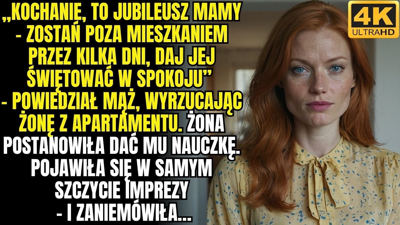 „Mąż wyrzucił żonę podczas urodzin  Kiedy wróciła, oniemiała na widok tego, co zobaczyła…”