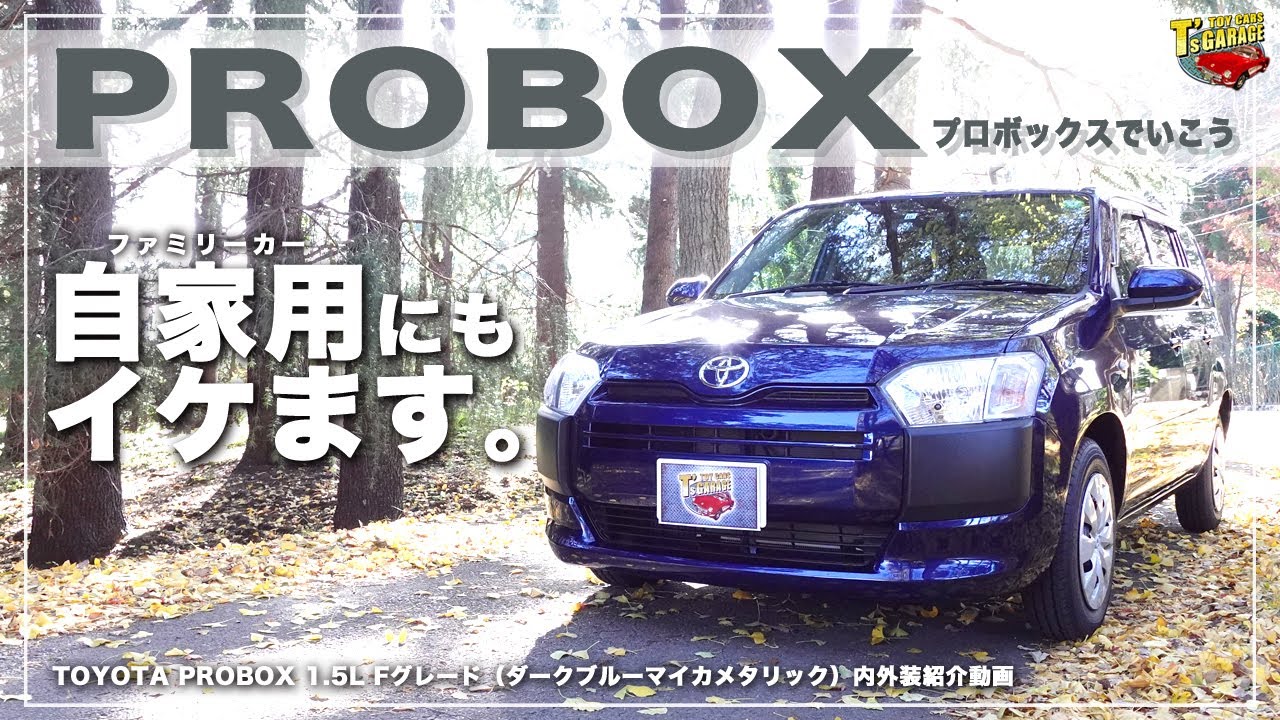 【プロボックス PROBOX】自家用にもイケます。トヨタ プロボックス 160系 Fグレード ノーマル内外装紹介！メリットとデメリットも  TOYOTA Toy cars T's Garage