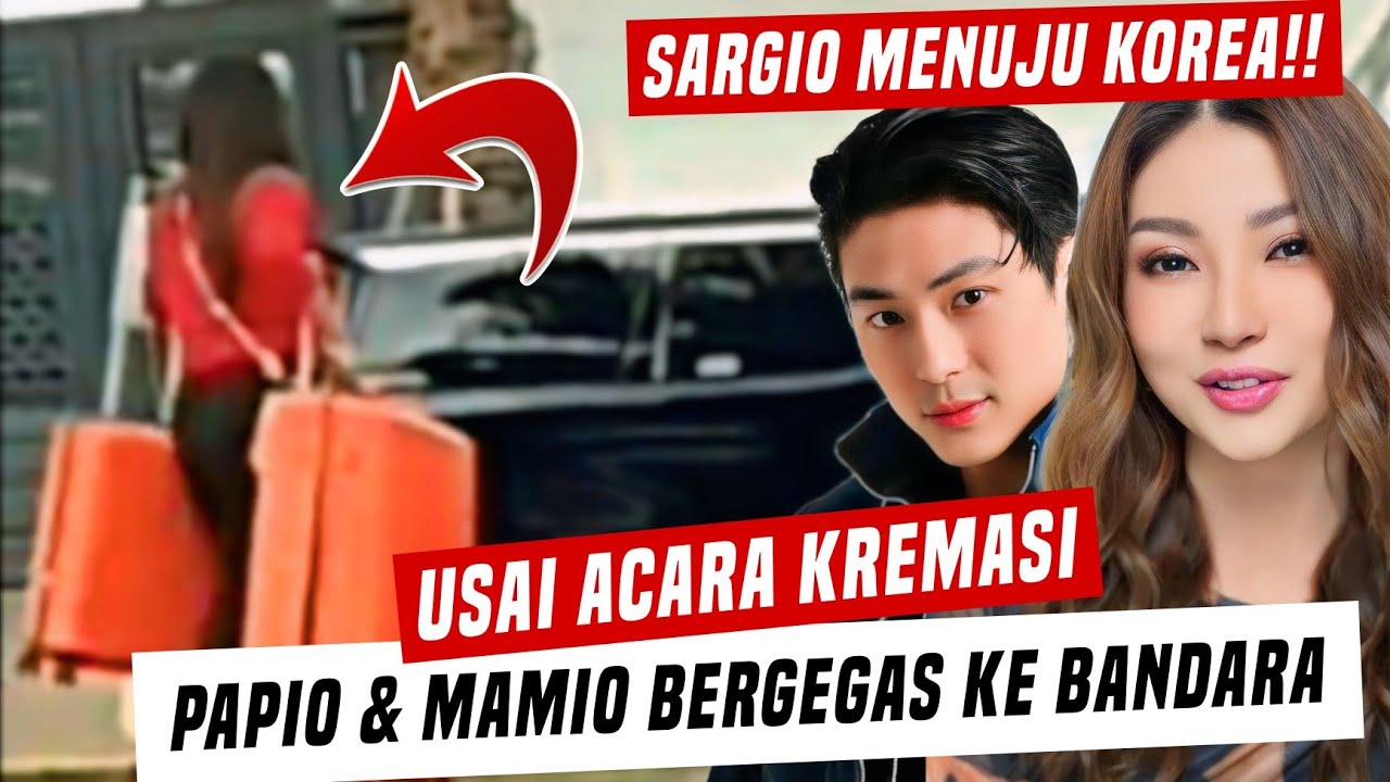 VIDEO REKAMAN SARWENDAH & GIO BERGEGAS KE BANDARA MENUJU KOREA SELEPAS UPACARA KREMASI YEYE AYAH SAR