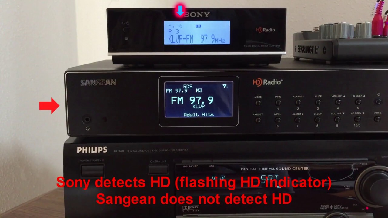 Sony XDR-F1HD vs. Sangean HDT-20 Fringe Reception
