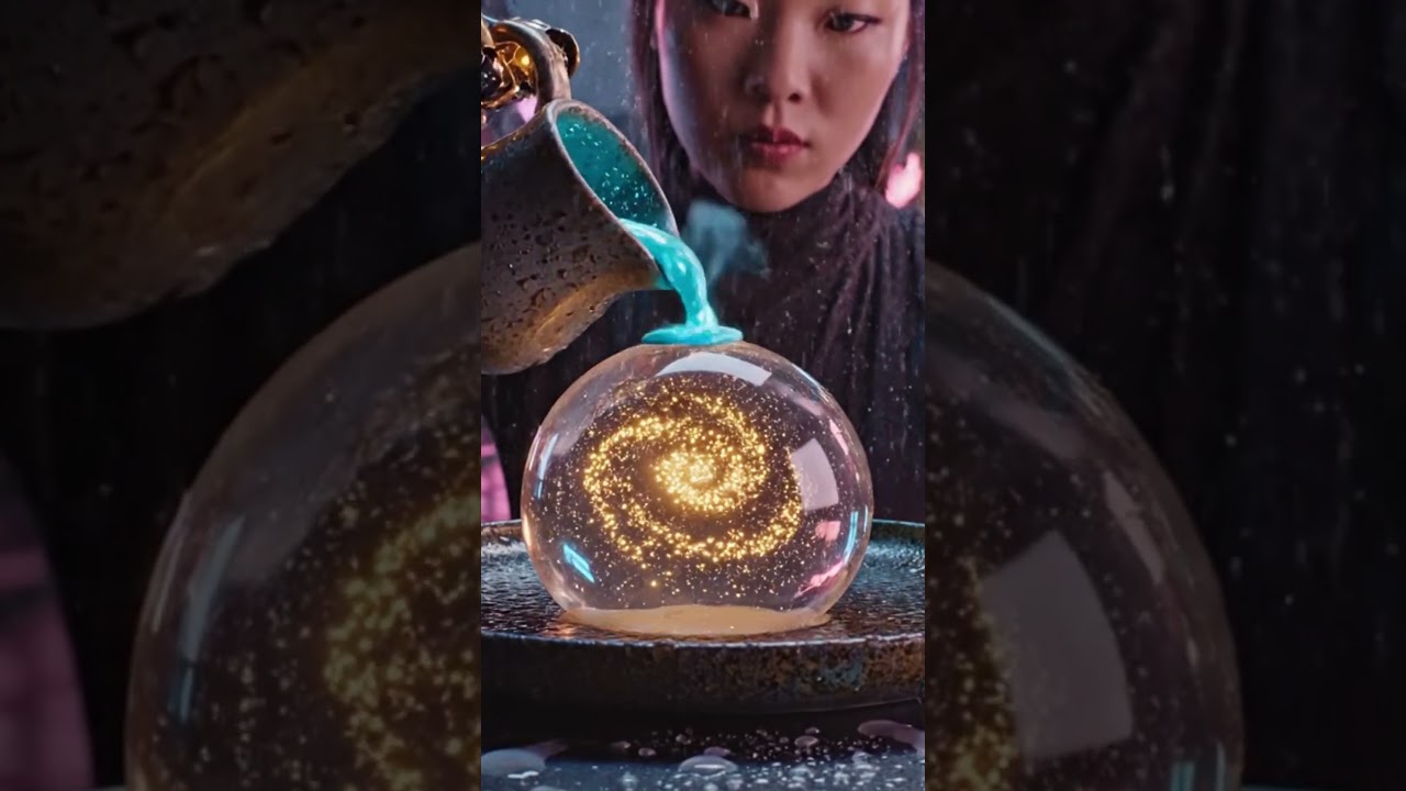 Futuristic Food Plating In Neon Alley 