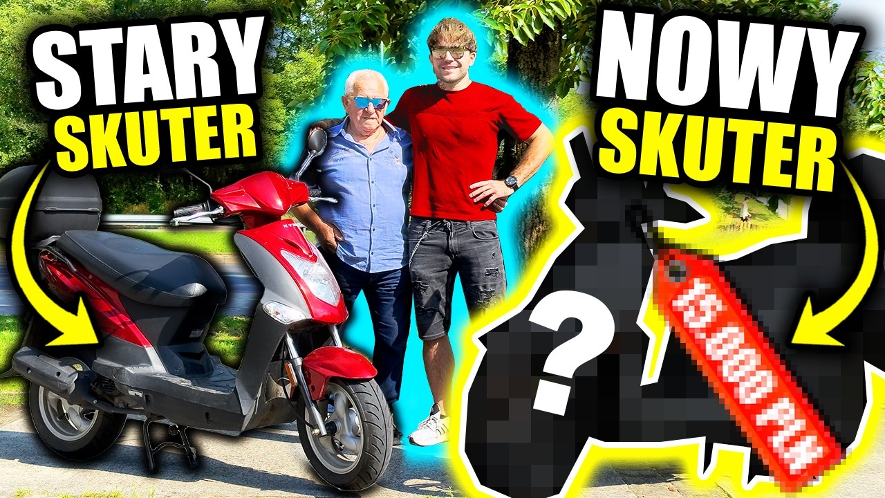 Nowy SKUTER DLA DZIADKA! *niespodzianka na 80 urodziny!*