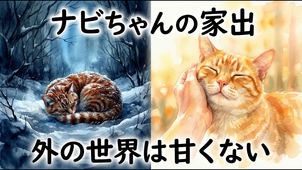 ナビちゃんの家出：外の世界は甘くない、一匹の猫の長い帰り道