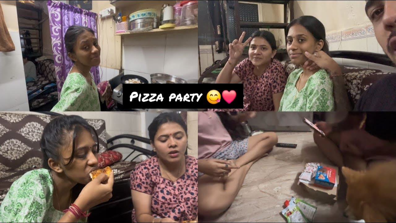 Vlog no 17 | aaj vanshu aali ghari | Ani aaj keli pizza party 😍😁 | mrandmrspalande❤️