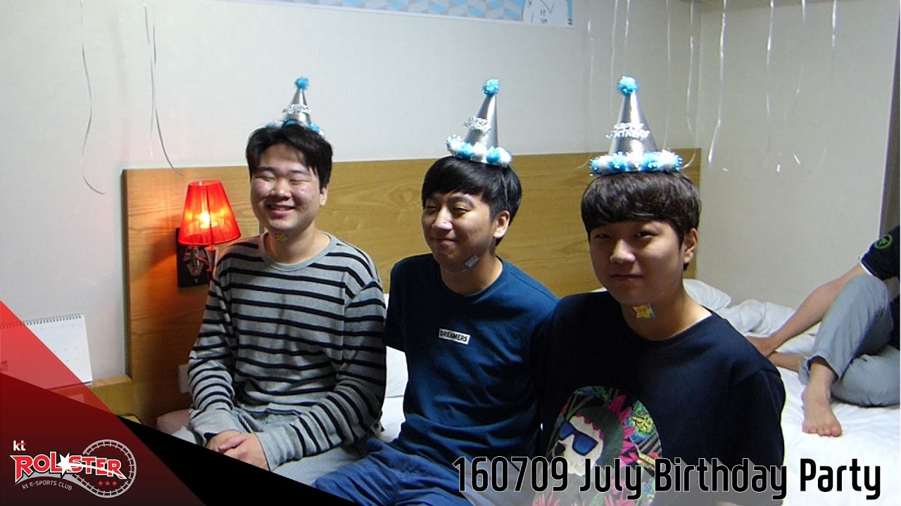 160709 kt Rolster LoL팀 7월 생일파티!