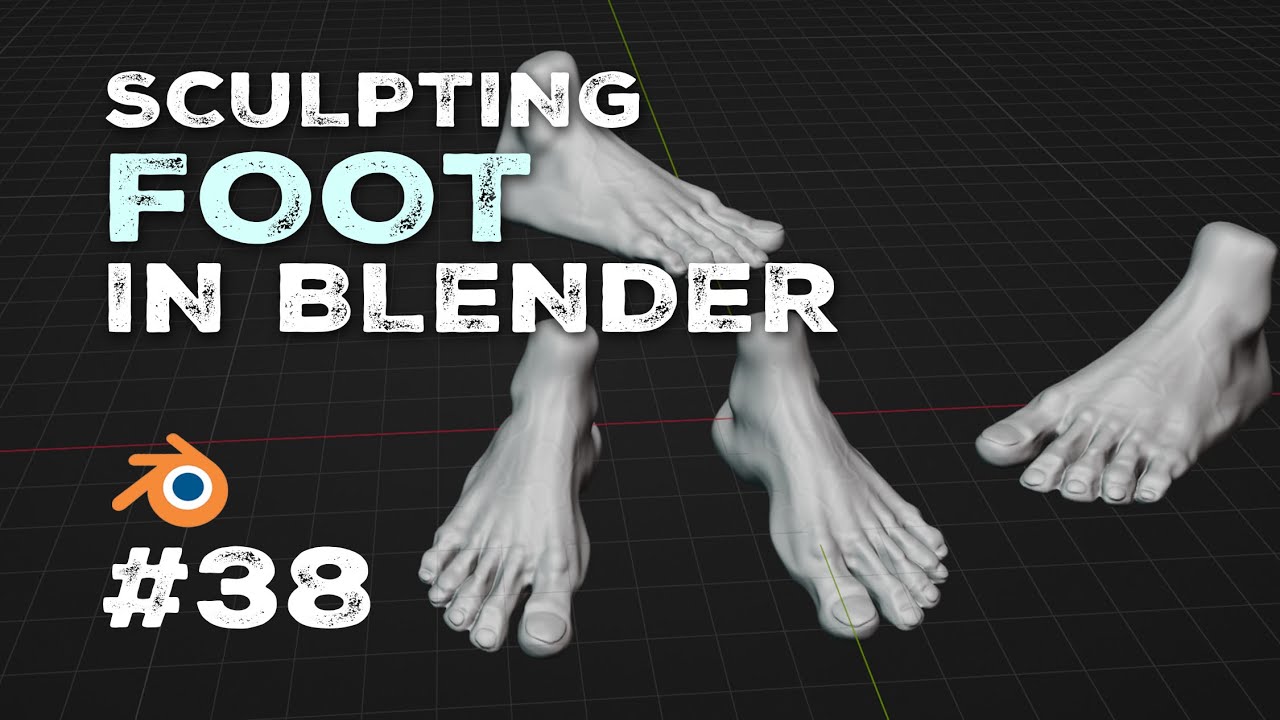 Sculpting Foot  in blender #38