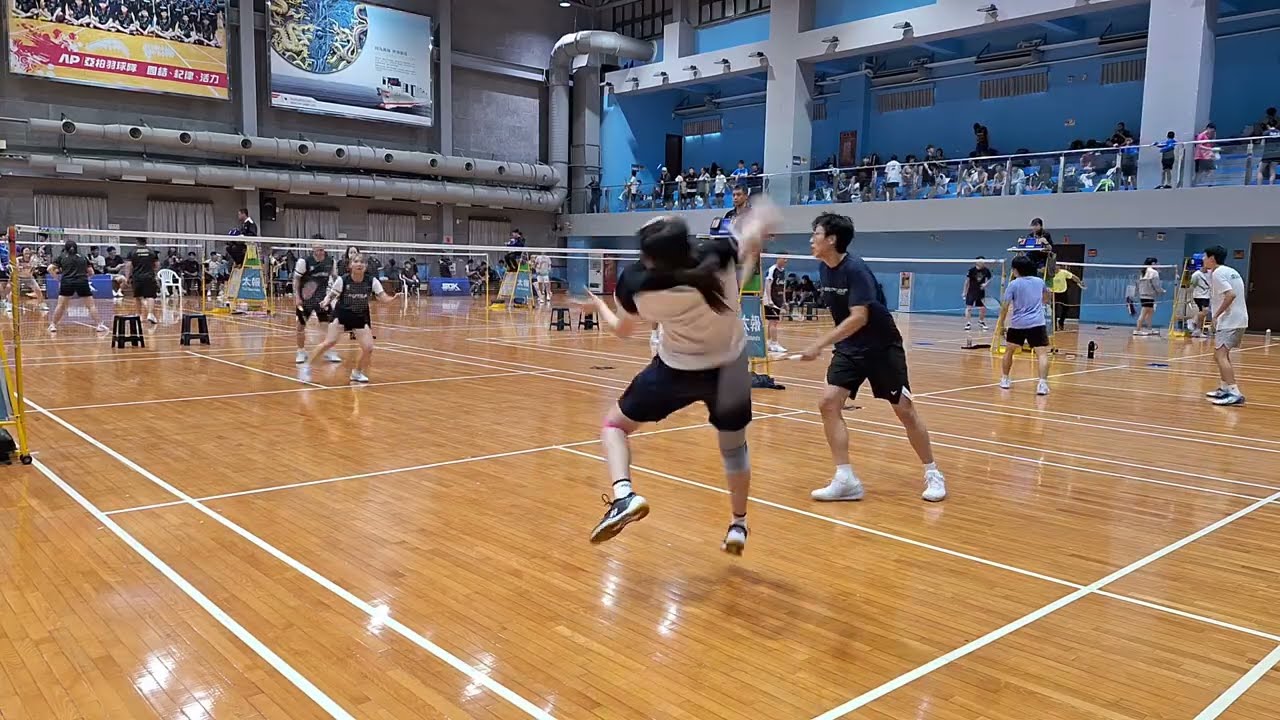 2025高師大盃 青年混雙預賽 藏龍。有蕃茄 林培植李維育 vs 到底奪愛愛愛打 林宏偉楊斾蓉
