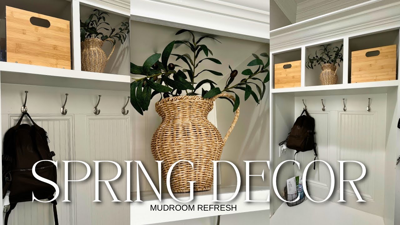 Spring Entryway Decorate With Me | Small Space Neutral Refresh