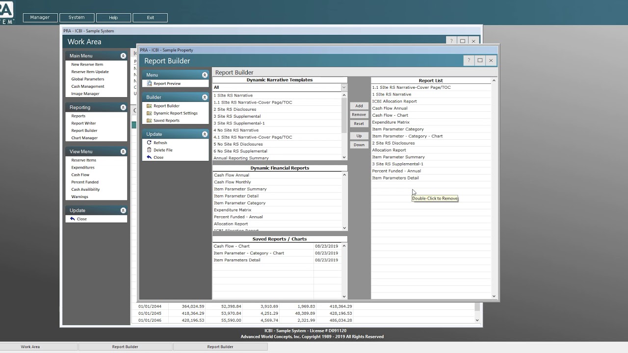 PRA System - Final Reserve Study Report...in Five Minutes!