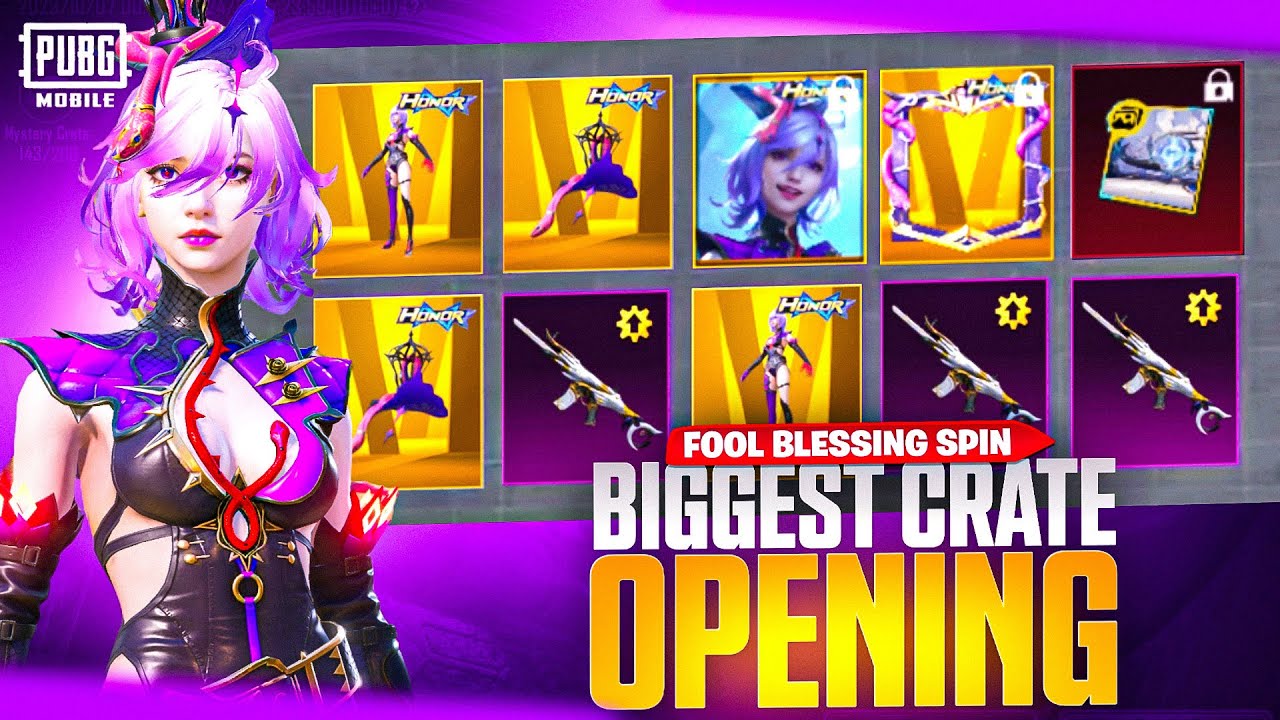 BGMI/PUBG😱FOOL BLESSINGS CRATE OPENING