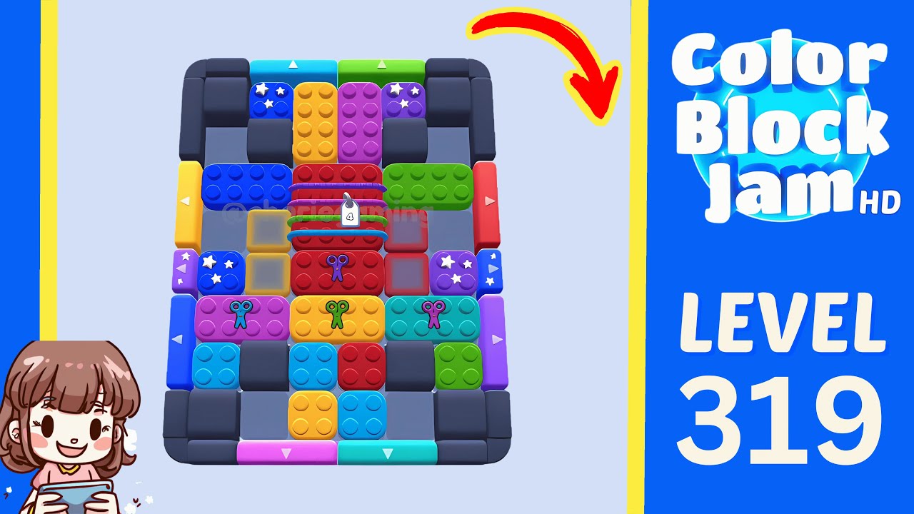 Color Block Jam Level 319 Solution Walkthrough