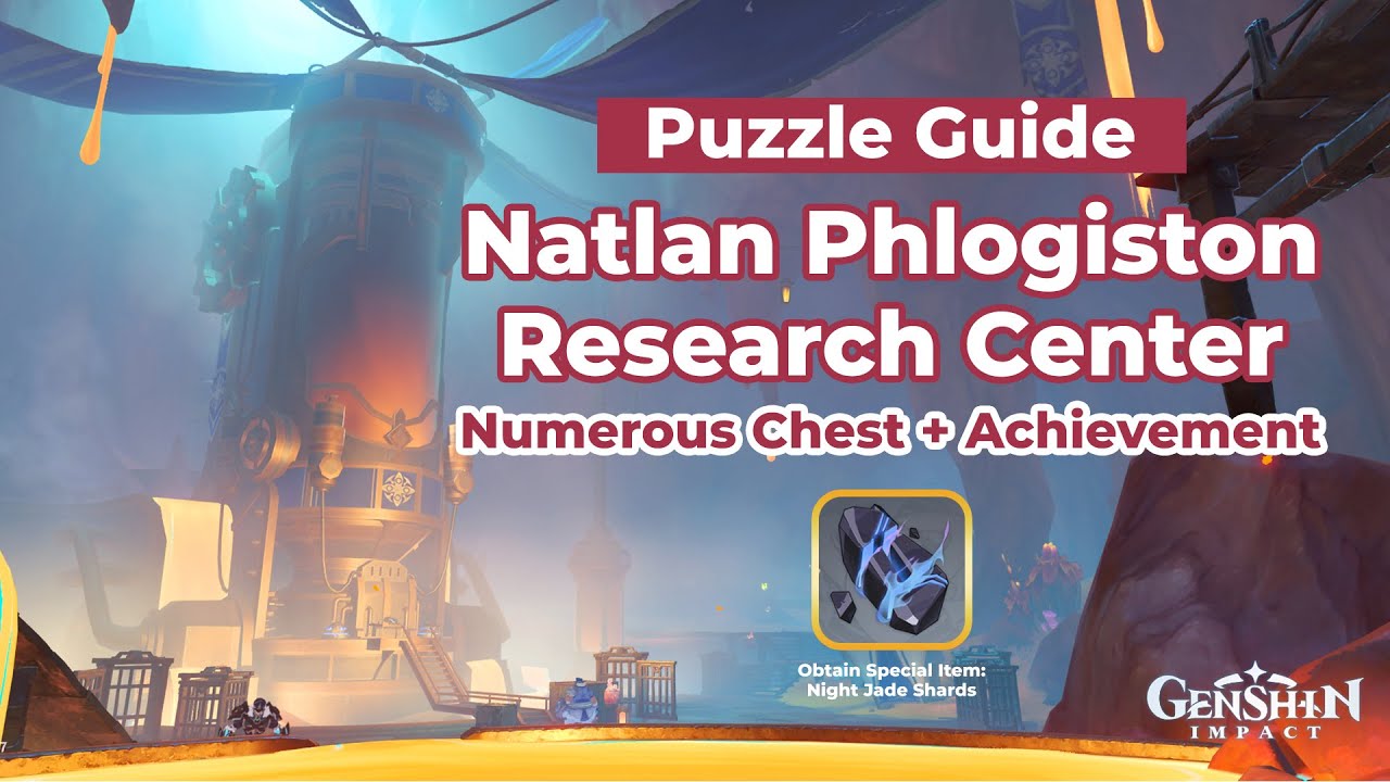 How to Solve Puzzle at Phlogiston Research Center, Get a Night Jade Shard | Natlan | Genshin Impact