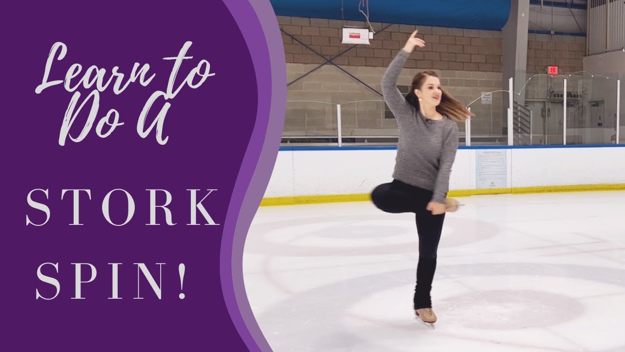 Learn To Do The Stork Spin in Figure Skates!