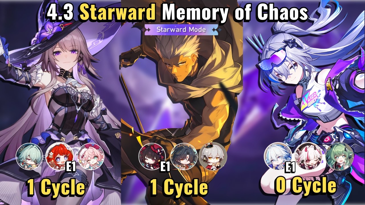 NEW 4.3 Starward Mode Memory of Chaos | E2 Therta & E0 Archer & E2 SW999 | HSR