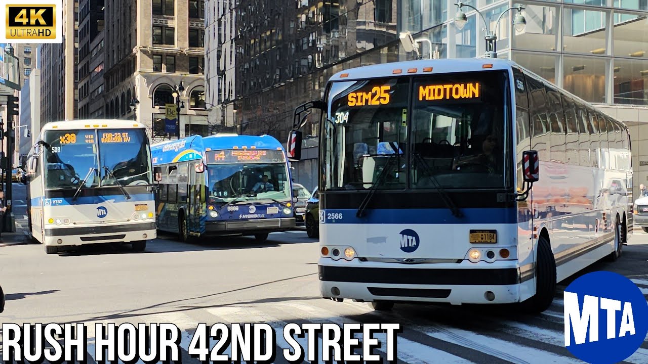 MTA Bus Spotting: Epic Moments at 42nd Street in Manhattan