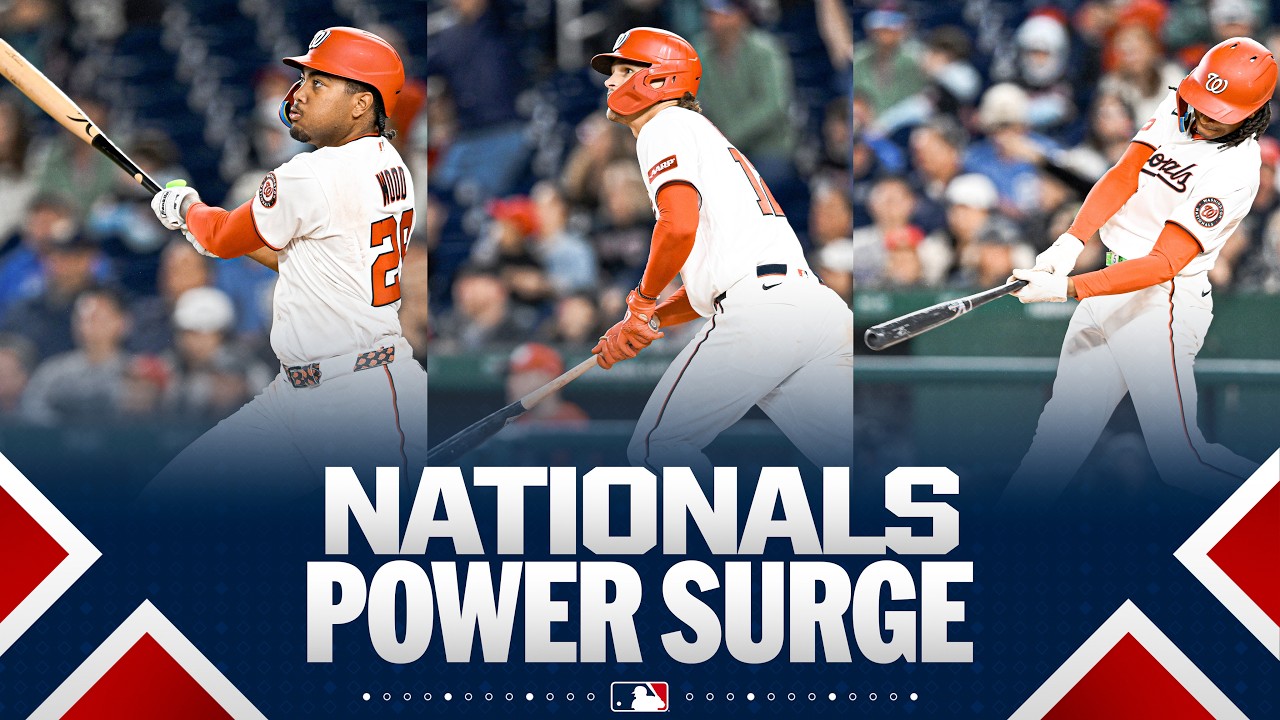 The Nationals come all the way back with a THREE-HOMER INNING! 🤯 (Wood, House, Abrams all go deep!)