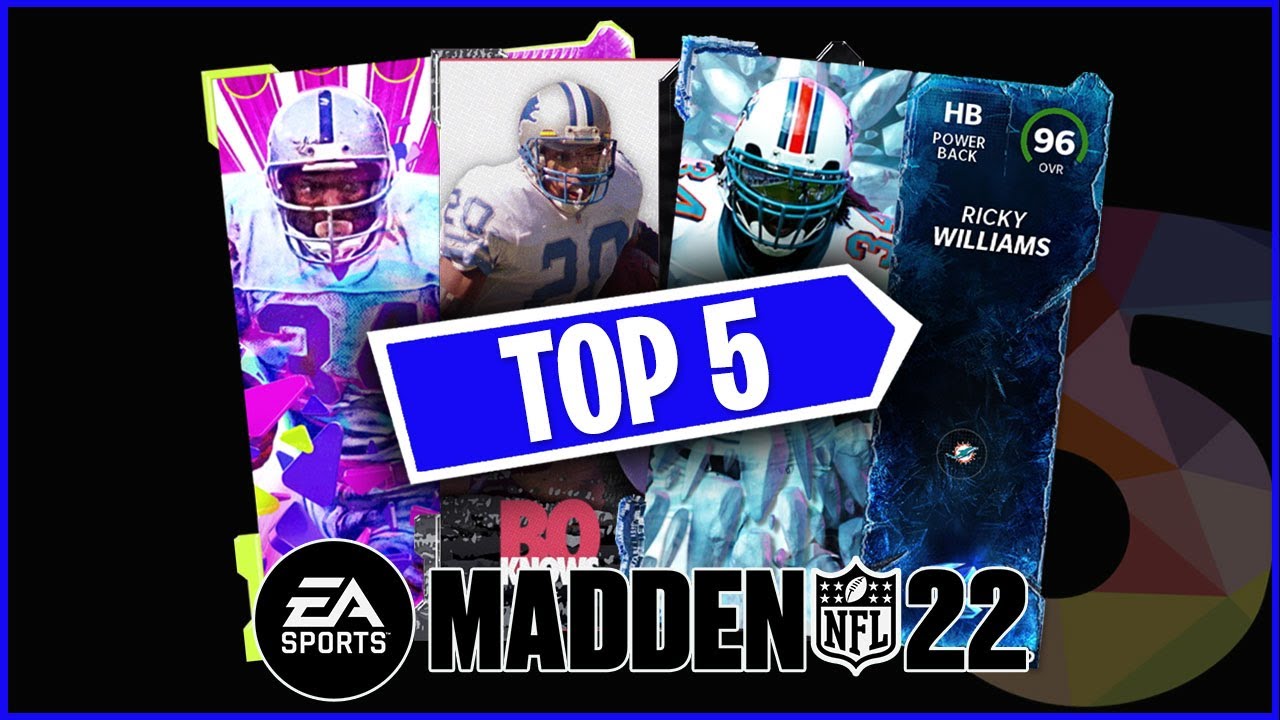 Top 5 RUNNING BACKS In Madden 22 Ultimate Team [January]