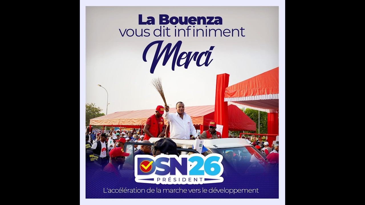 Forte mobilisation à Madingou pour Sassou N'guesso, qui veut booster l'agriculture dans la Bouenza.