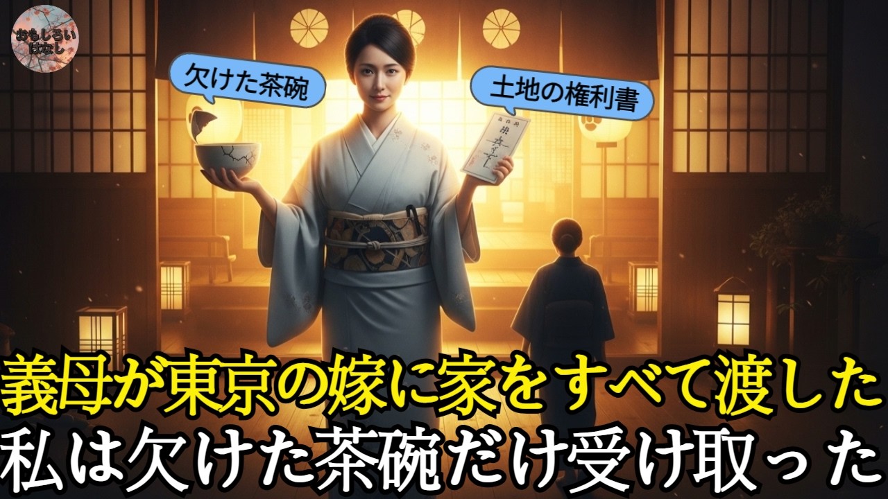 🌸義母が東京の嫁に家をすべて渡した .私は欠けた茶碗だけ受け取った