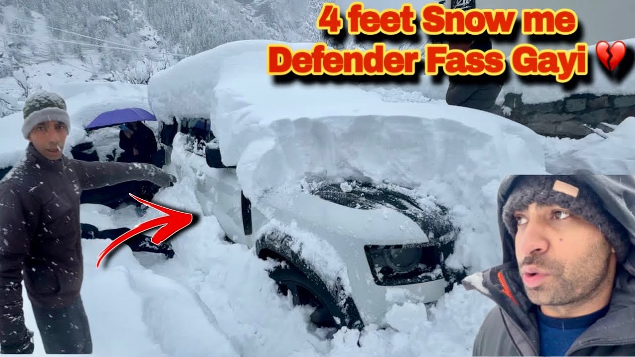 Manali mai 4 saal baad itnii snowfall hui hai bahot ho gayi ab  band ho jaye 😭|| Ajju0008