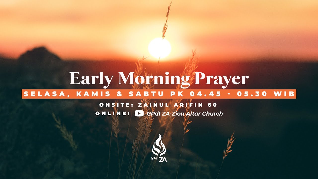 Morning Prayer Selasa 3 Maret 2026 - GPdI Zion Altar