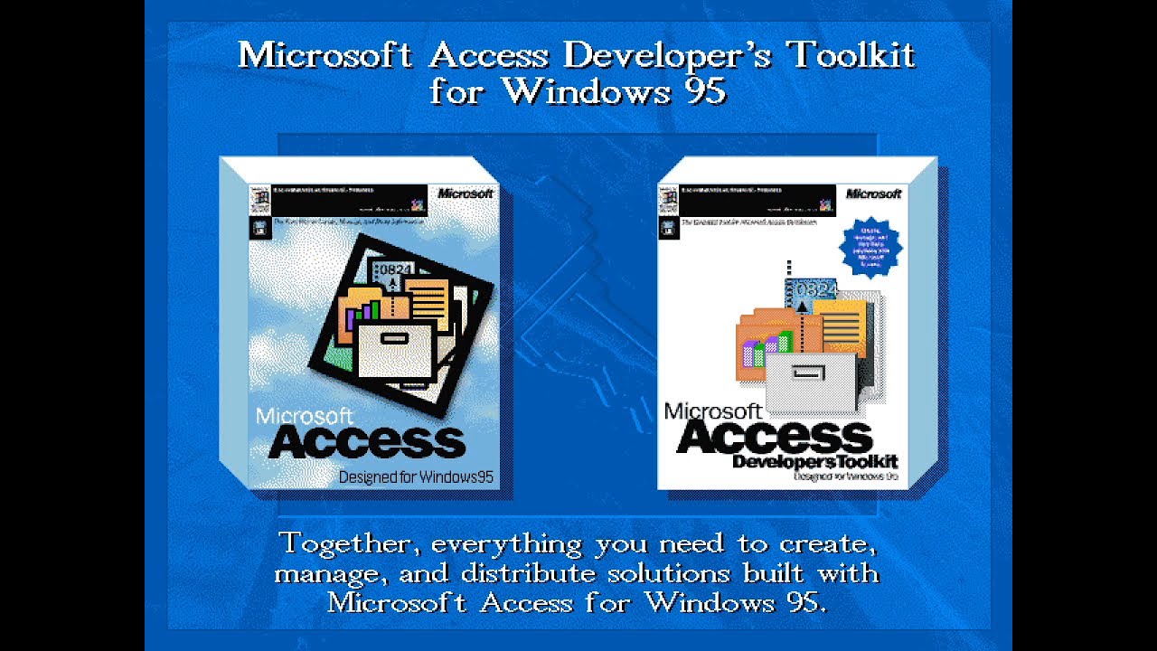 Microsoft Access for Windows 95 & Access Developer's Kit  for Windows 95 Demo - 1995/10
