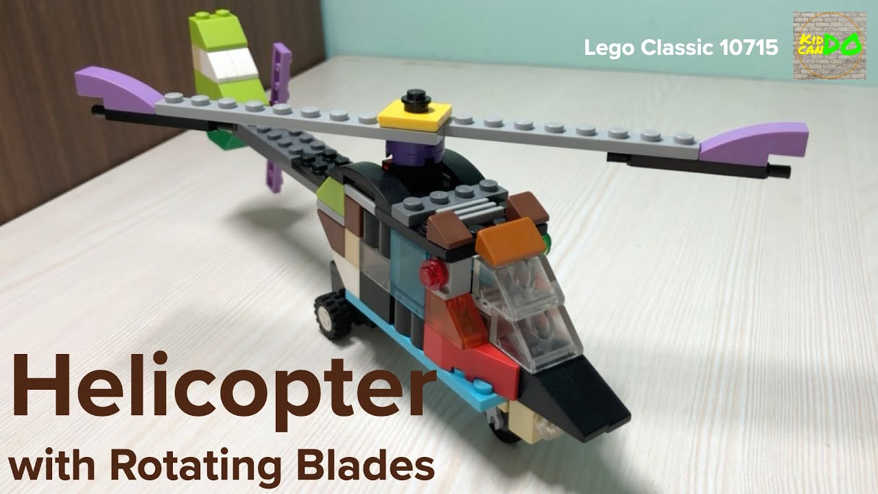 Lego Classic 10715 Flying Idea - Helicopter with Rotating Blades building instructions