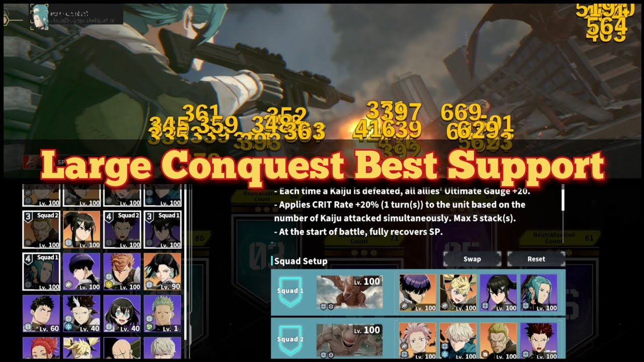 Large Conquest: Haruichi Izumo is Best *4 Character for this mode - Kaiju No. 8 The Game
