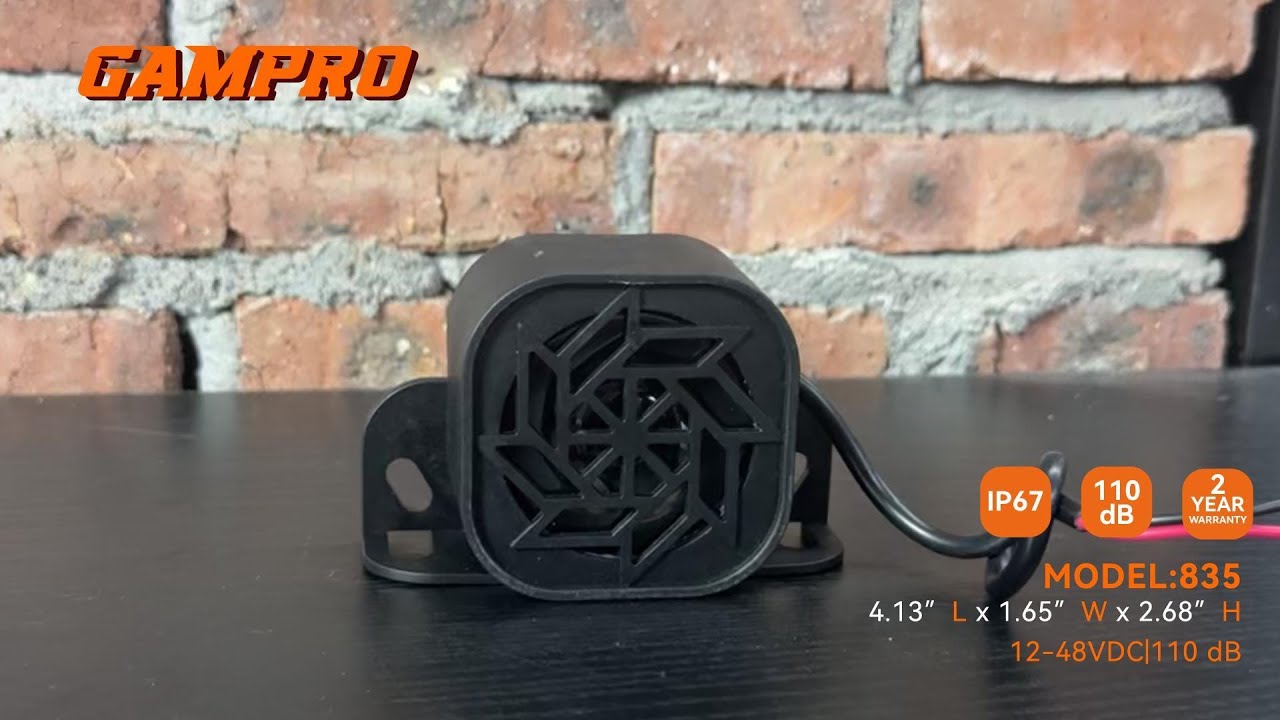 GAMPRO 835 Back up Alarm/IP67/CE