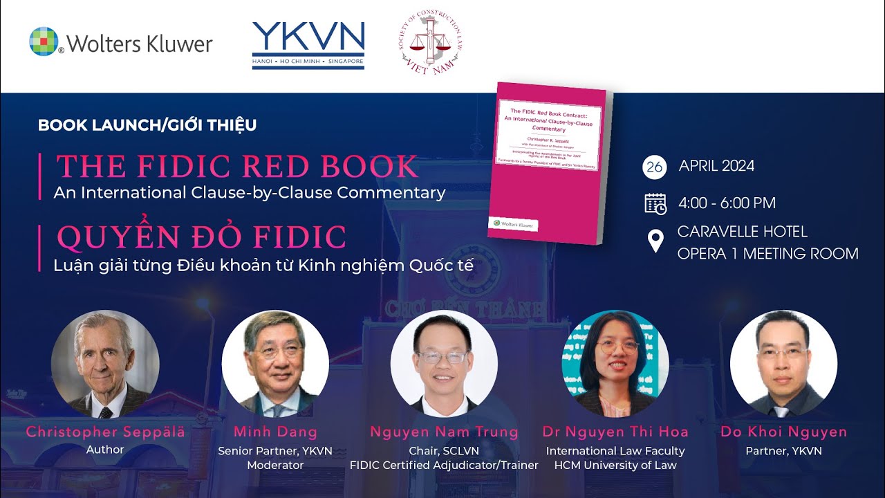 Book launch: The FIDIC Red Book – An International Clause-by-Clause Commentary