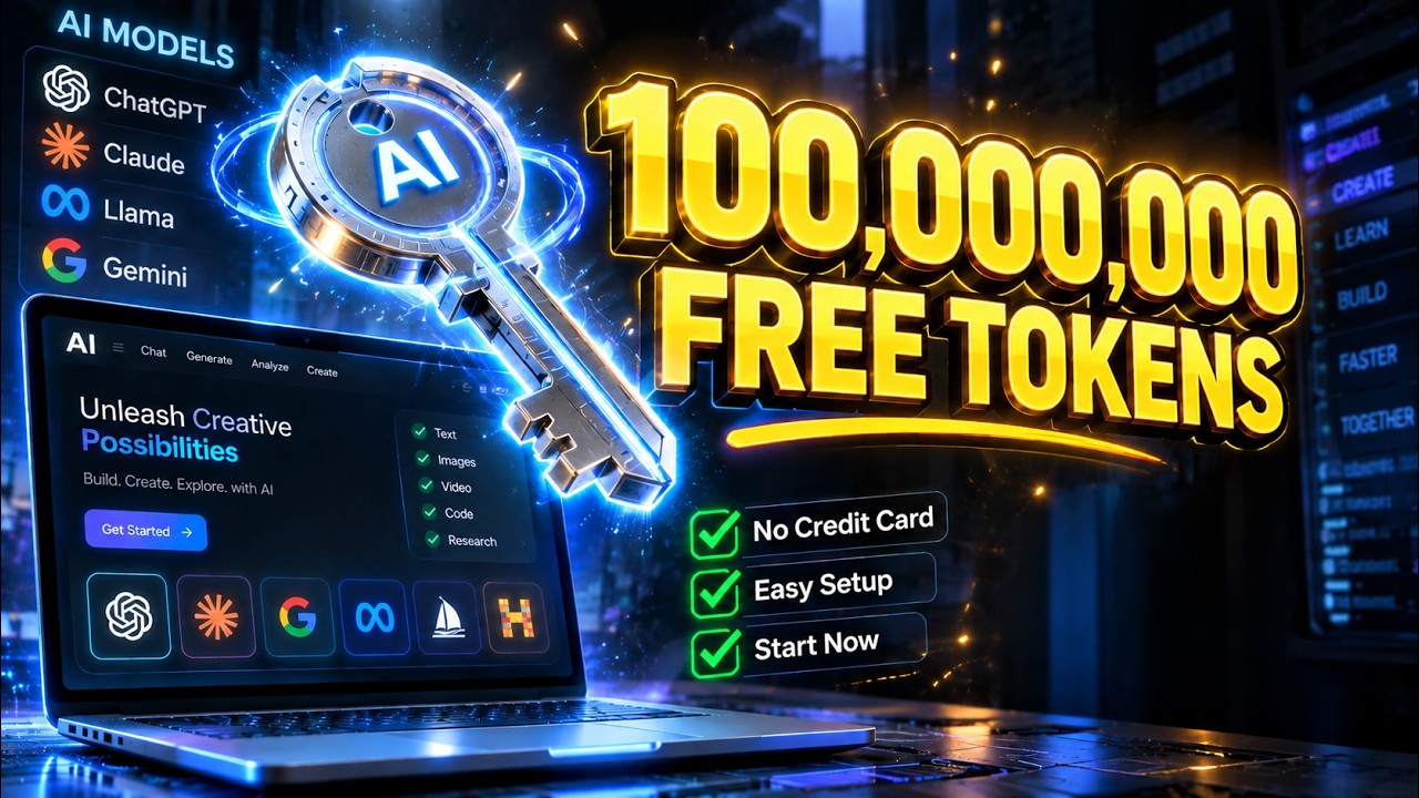Stop Paying for AI API - Get 100 MILLION FREE AI API TOKENS