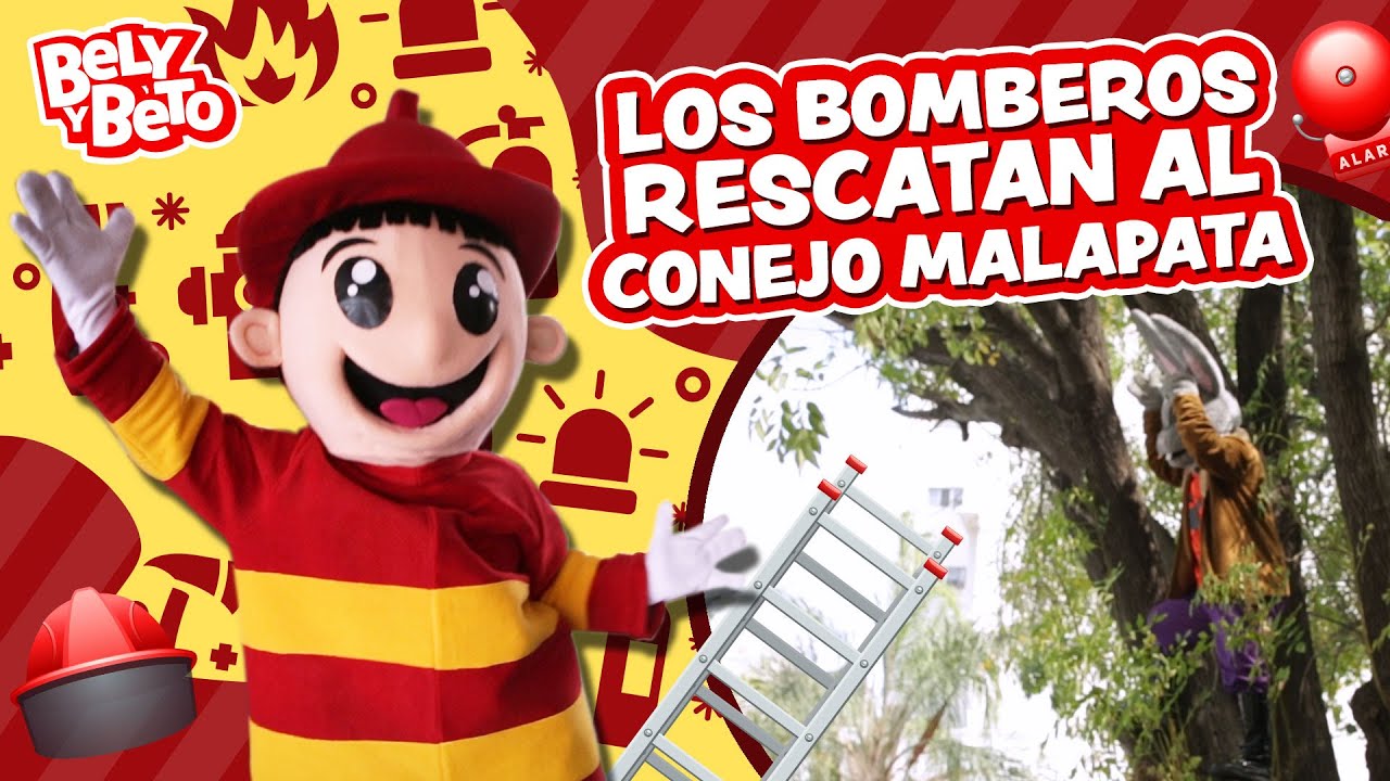 Los Bomberos Rescatan al Conejo Malapata - Bely y Beto