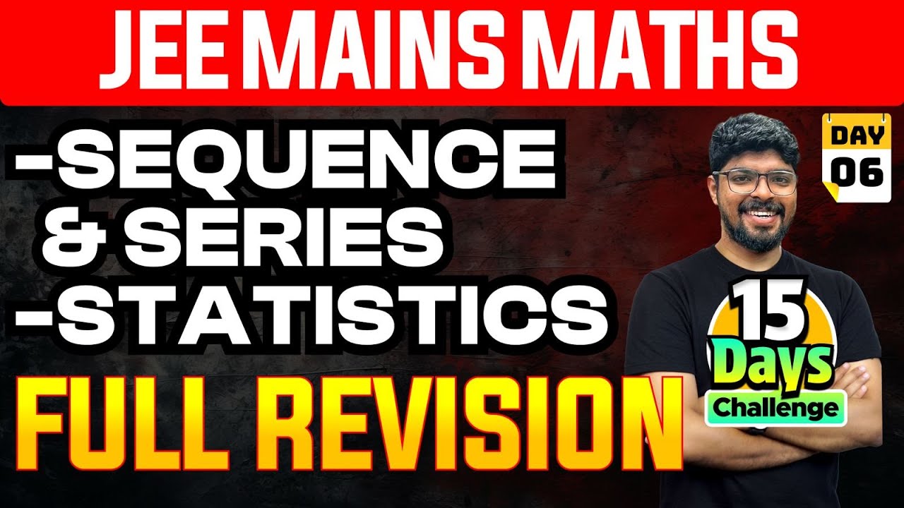 JEE MAINS 2025 Maths | Sequence and Series Statistics | Eduport JEE