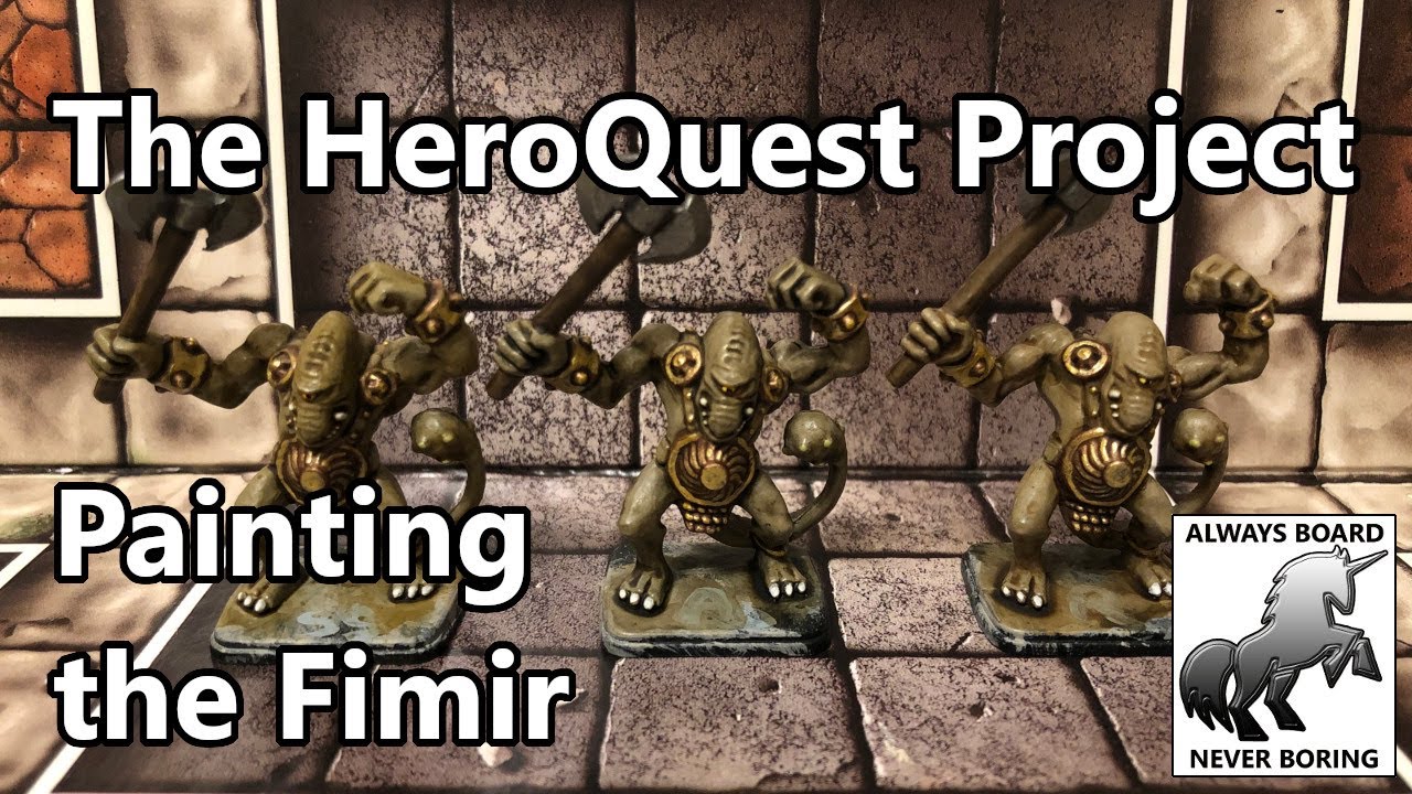 How to Paint HeroQuest Fimirs | Not so Greenskins Painting Guide | HeroQuest Restoration Project