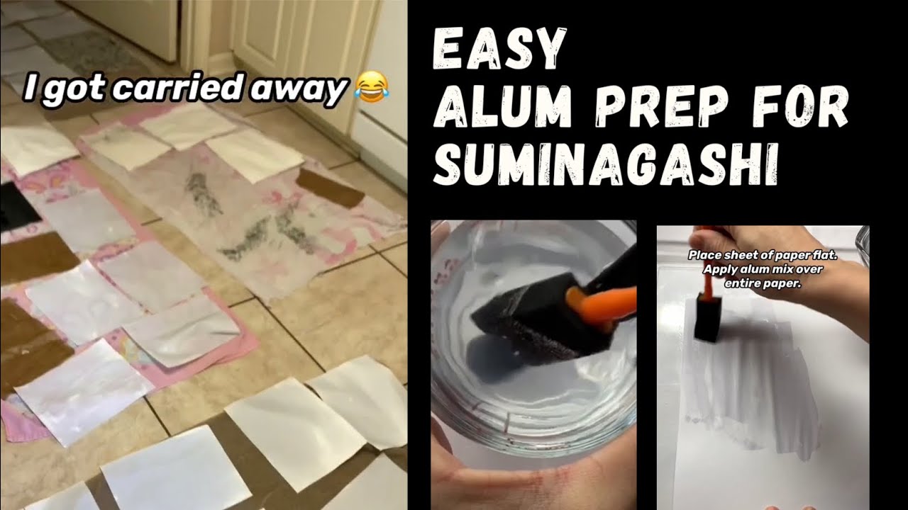 Easy Alum Prep for Suminagashi