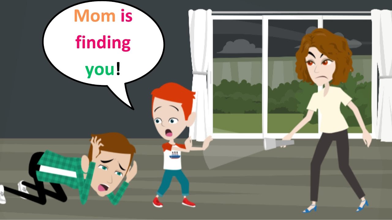 Lucas defends his father - Animated English Funny Story - Lucas English