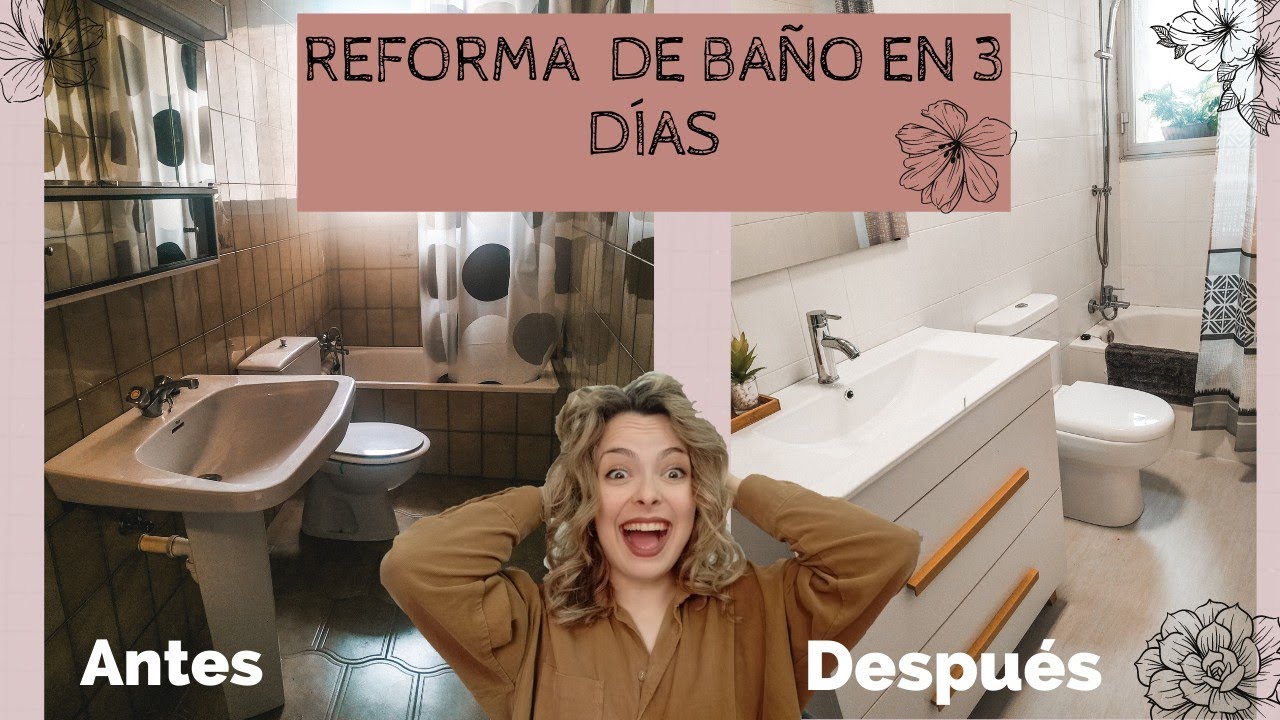 RENOVAR BA&Ntilde;O SIN OBRA 😱🤭 Low cost! Reforma express!