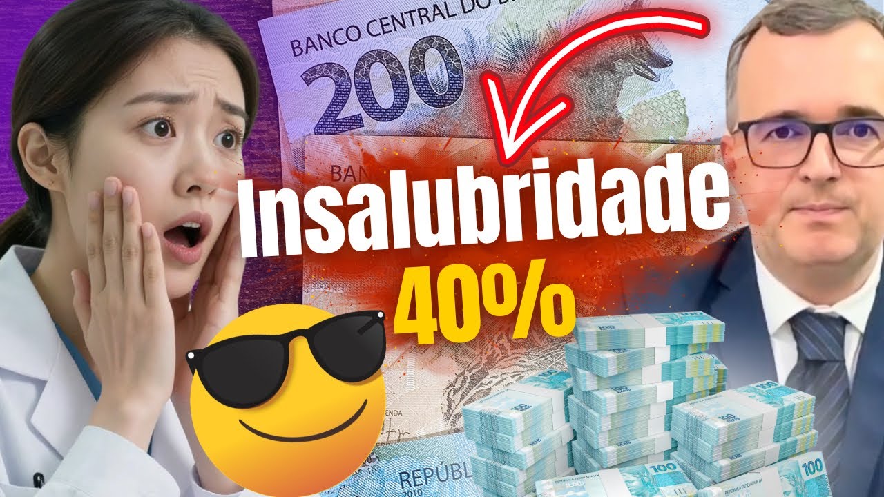 🔴 INSALUBRIDADE DE 40% para quem Trabalhou na Pandemia da Covid19 é realidade e teremos LIVE sobre