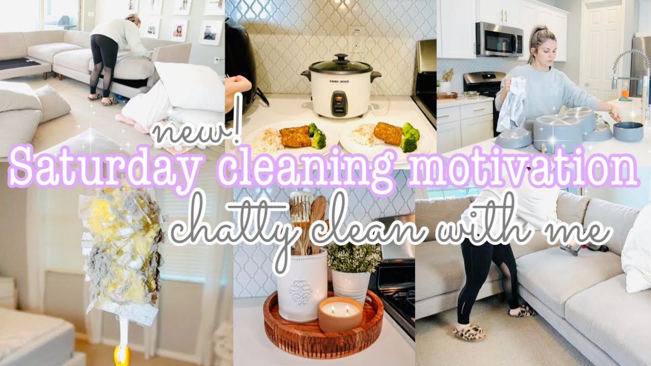 NEW!! SATURDAY CLEAN WITH ME || HOMEMAKING MOTIVATION || CLEANING MOTIVATION