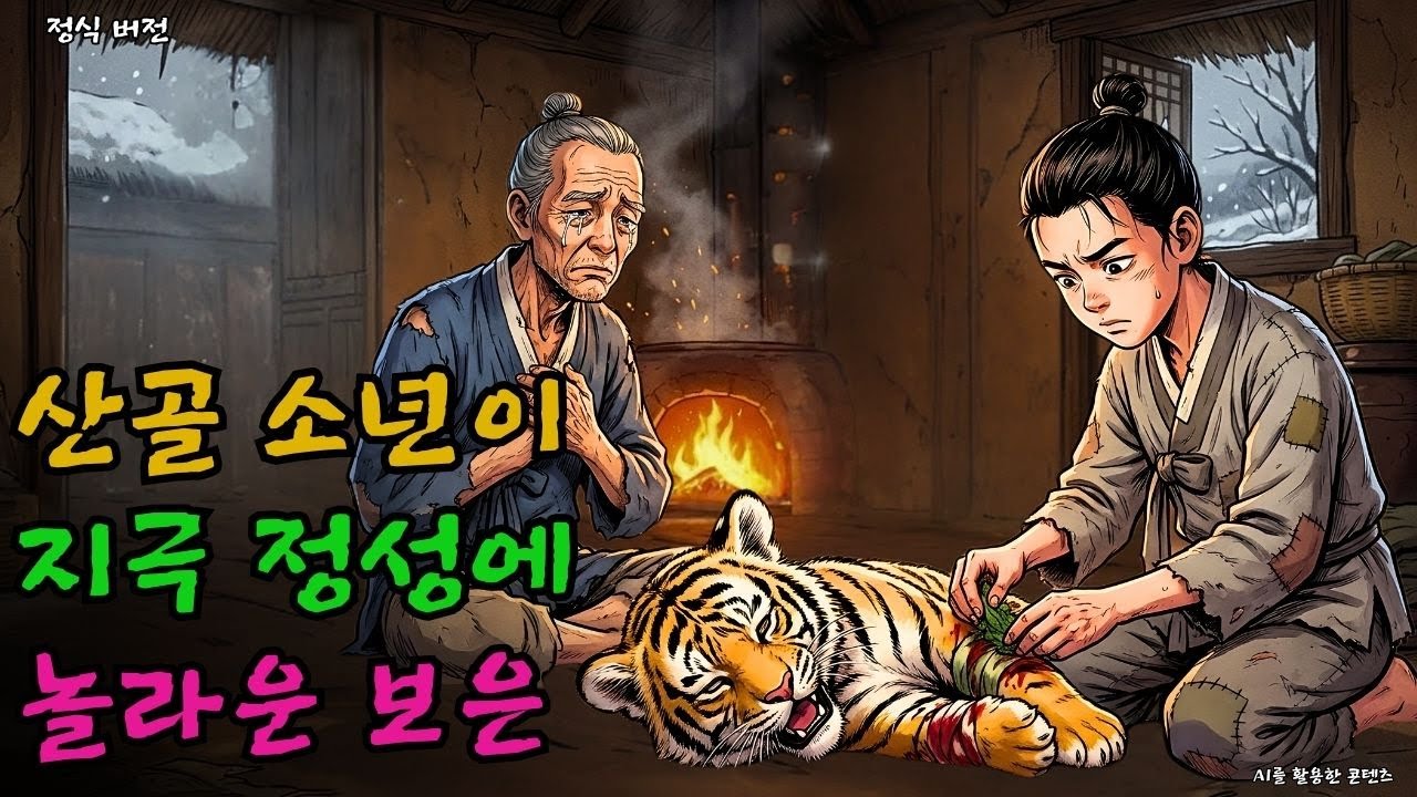 산골 소년이 몰래 살려낸 새끼 호랑이, 그날 밤 방안에서 일어난 충격적 기적  | 야담 | 설화 ㅣ전설 | 오디오북 | 민담