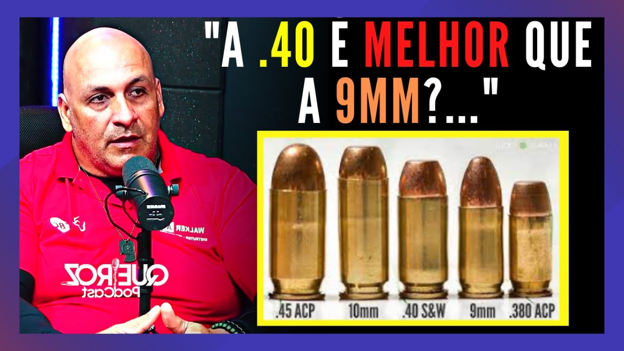 P1ST@L4 .40 VS 9MM QUAL A MELHOR? | CABO WALKER QUEIROZ (4RM31RO) PODCAST POR ANDREMISSIO QUEIROZ