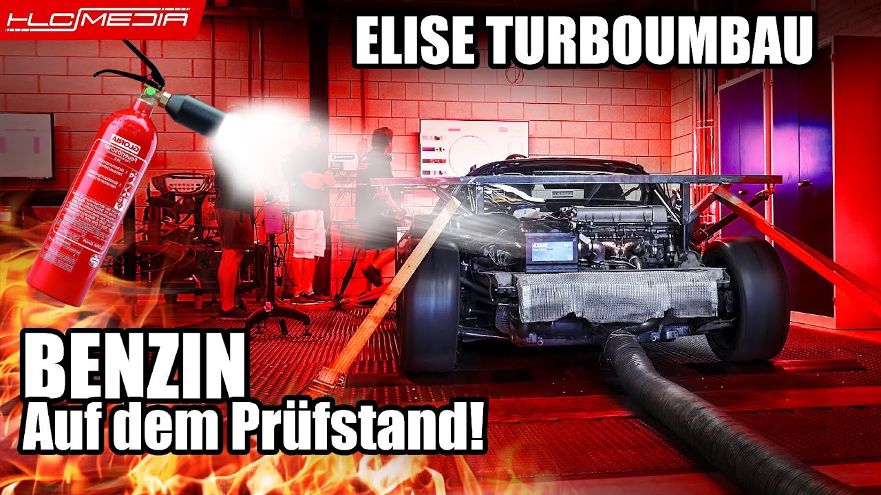 Feuergefahr auf dem Prüfstand mit der Lotus Elise Teil1 - TTD TURBOTECHNIK HLCMEDIA